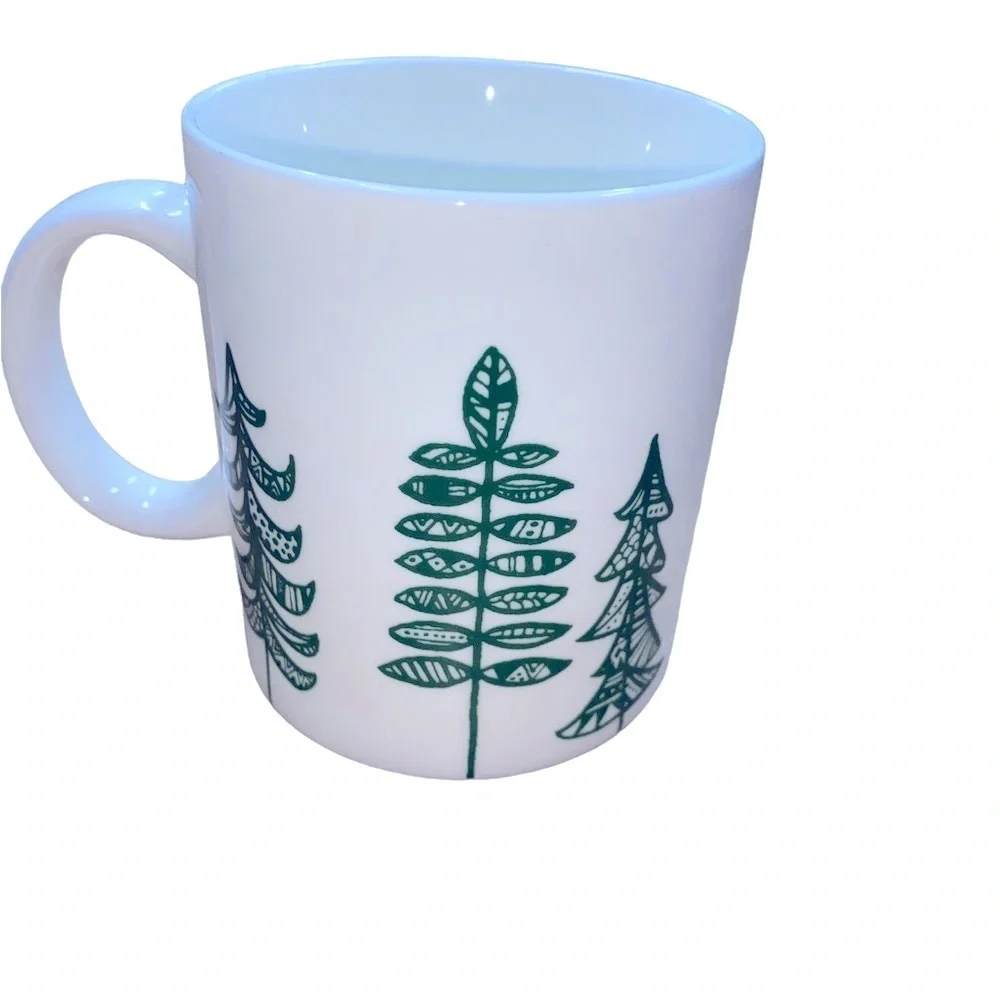 Starbucks Green Christmas trees Christmas coffee mug